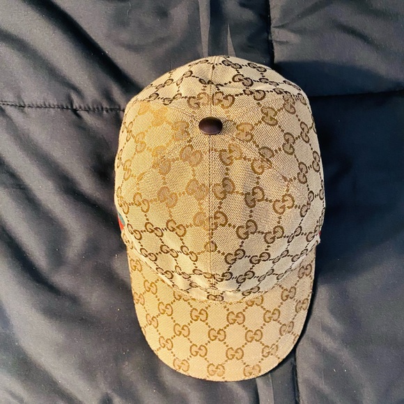 GUCCI Original GG Canvas Baseball Ca w/Web - Picture 3 of 7